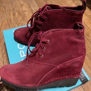 Rockport Burgundy Suede Ankle Boot